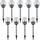 EAXUS 9er Set LED Kugel Solarleuchte Solar Lampe Kugelleuchte Edelstahl Gartenleuchte Solarlampe Wegleuchte Gartenbeleuchtung
