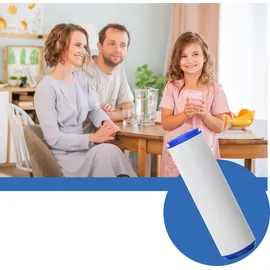 Wiltec Naturewater UDF-10A Aktivkohle Granulat Filter 10 Zoll (254 mm) 5 μ Ersatz Wasserfilter, Umkehrosmose Filter, Ersatz Filterkartusche