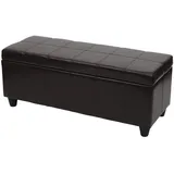 MCW Sitzbank Kriens Kunstleder Braun 45 x 114 x 45 cm