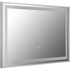 GLOBO LIGHTING Spiegelleuchte "RIVAS", grau, H: 40cm, 1 Stk., Leuchten, Spiegel Flur Schlafzimmer Badezimmer dimmbar Farben, Spiegelleuchte