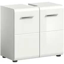 Möbel Boss Waschbeckenunterschrank 60 x 54 cm Weiß Hochglanz
