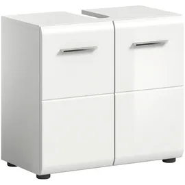 Möbel Boss Waschbeckenunterschrank 60 x 54 cm Weiß Hochglanz
