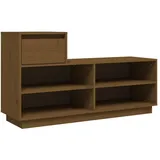 vidaXL Schuhregal 110 x 34 x 61 cm honigbraun / braun