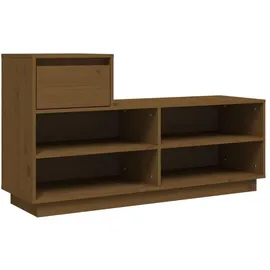 vidaXL Schuhregal 110 x 34 x 61 cm honigbraun / braun