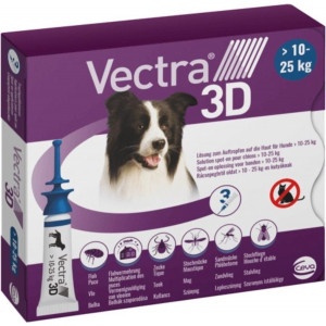 Vectra 3D M Spot-on für Hunde 10 - 25 kg (3 Pipetten) 3 Pipetten