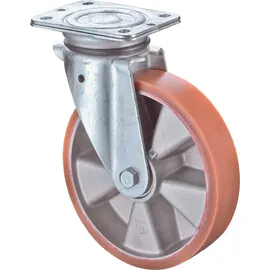 BS Rollen Lenkrolle D.125mm Trgf. 450kg Guß-PU-bandage Platte 138x110mm