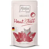 MjAMjAM – Wellness 125g MjAMjAM Katze Sparpaket 24x125g Wellness Haut und Fell Rind