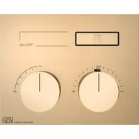 GESSI Hi-Fi Unterputz-Thermostat für 1 Verbraucher - warm bronze