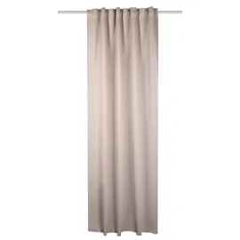 HOMEbasics Schmidt Fertiggardine Blacky 140 x 175 cm Polyester Beige