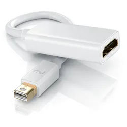 Primewire Mini DisplayPort zu HDMI Adapter, Ultra HD 4k MiniDP zu HDMI Buchse Monitor Konverter, Adapterkabel