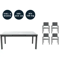 HOME DELUXE Sitzgruppe CALIDO MADERA - Menge: 5 tlg.