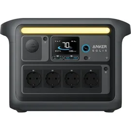 Anker SOLIX Powerstation-Set, C1000X + Erweiterungsakku BP1000 + Solarmodul PS100