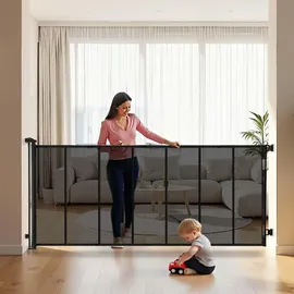 Vevor Treppenschutzgitter 305 cm x 98 cm Schwarz