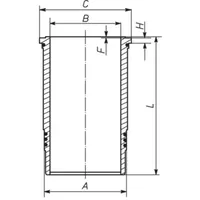 Mahle Zylinderlaufbuchse MAHLE 439 WN 03 01