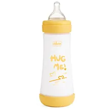 Chicco Flasche Perfect 5, Antikolik Flasche 300 ml, Ablaufschnell, Baby 4m+, Silikon Schnuller, Bifunktionelle Stillflasche 300 ml mit Intui-Flow-System