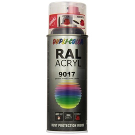 Dupli Color Dupli-Color 349812 RAL-Acryl-Spray 9017, 400 ml, Schwarz Glanz