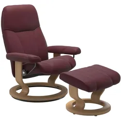 Stressless Sessel Consul | in bordeaux mit Hocker L Lieferung ohne Montage