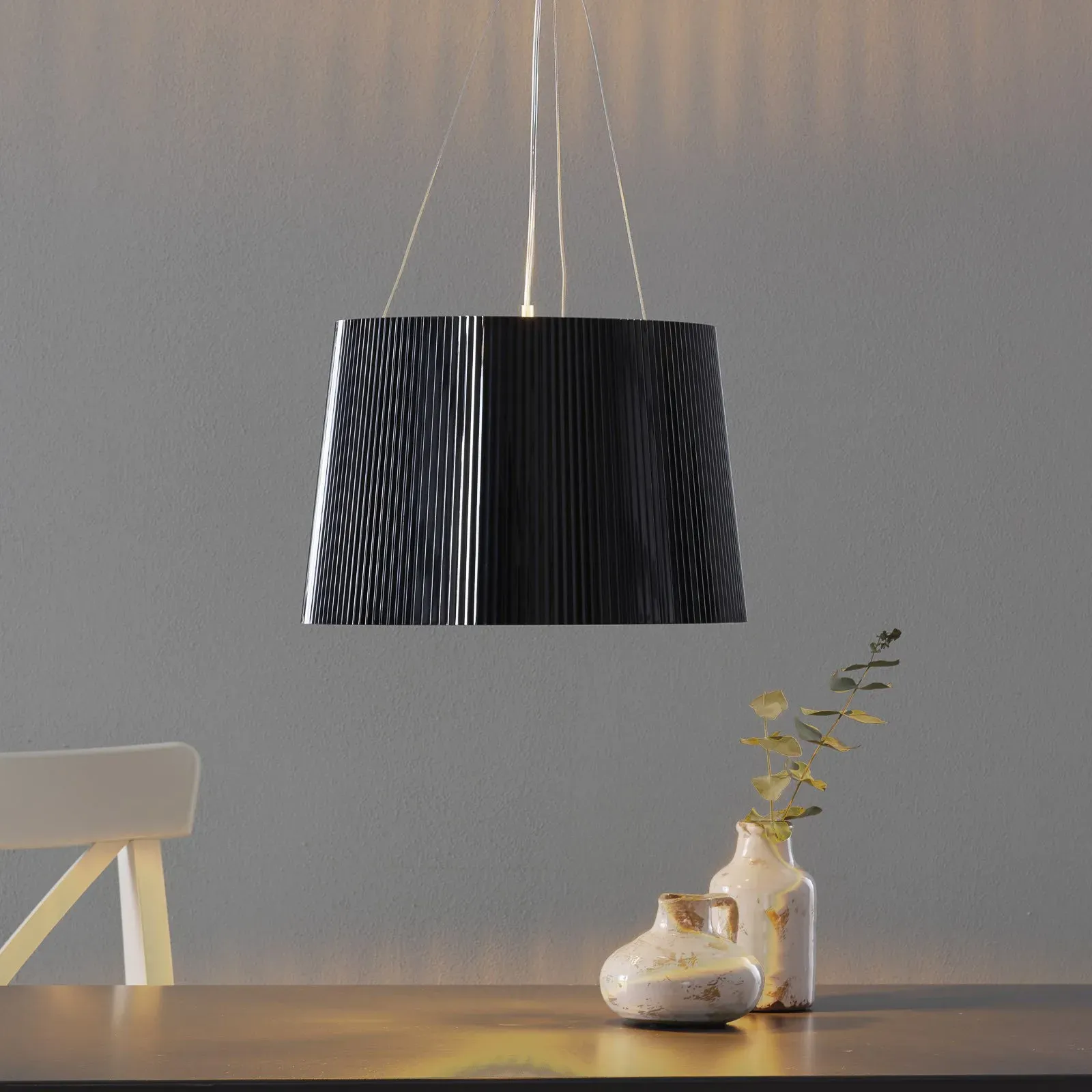 Pendelleuchte Kartell, Gè, Schwarz, für Wohnzimmer, Kunststoff, Design - 26