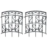 Hti-Living Rankgitter Nessa 2er-Set  Schwarz