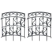 Hti-Living Rankgitter Nessa 2er-Set  Schwarz