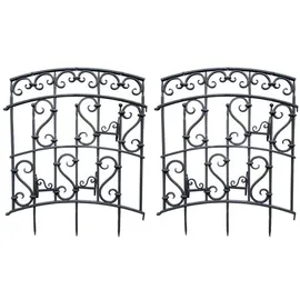 Hti-Living Rankgitter Nessa 2er-Set  Schwarz