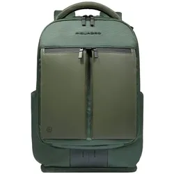 Piquadro S136 Business-Rucksack RFID Schutz 43 cm Laptopfach green