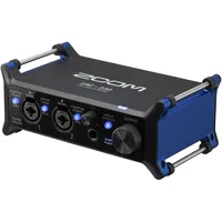 Zoom UAC-232 Professionelles 32-Bit Float Audio Interface, für Musikproduktion, Podcasting & Livestreaming in hoher Qualität und Dynamik ohne Übersteuerung, Schwarz Blau