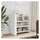 vidaXL Sideboard 73,5 x 75 x 35 cm Weiß