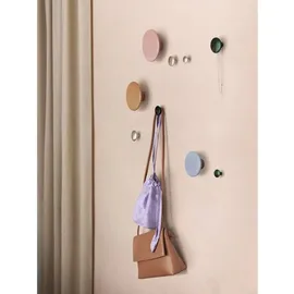 Muuto Garderobenhaken Dots 5er-Set Dunkelgrün