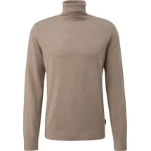 QS Longpullover Rollkragenpullover Braun XXL