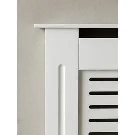 KADIMA DESIGN Moderne Heizkörperabdeckung mit Lamellenmuster Heizungsverkleidung 152x19x83 cm