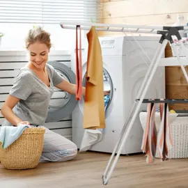 Relaxdays Wäscheständer klappbar 93x136x58 cm weiß