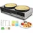 Vevor Crepes-Maker Doppelkopf Silber