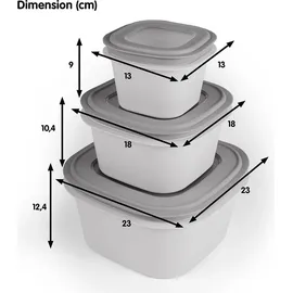 SUNWARE Frischhaltedose grau 1,8 l