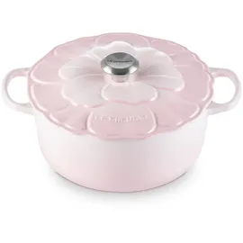 Le Creuset Signature Petal Bräter 26 cm rund shell pink