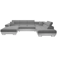 Mirjan24 Wohnlandschaft Torezio Bis, mit Bettkasten und Schlaffunktion, Einstellbare Kopfstützen, 346x203x70-90 cm, Wohnzimmer, Sofas ... Couches, Wohnlandschaften, Wohnlandschaften in U-Form