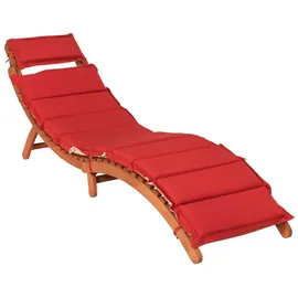 Merxx Ipanema Sonnenliege 96 x 54 x 30 cm Rot/Beige