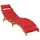 Merxx Ipanema Sonnenliege 96 x 54 x 30 cm Rot/Beige