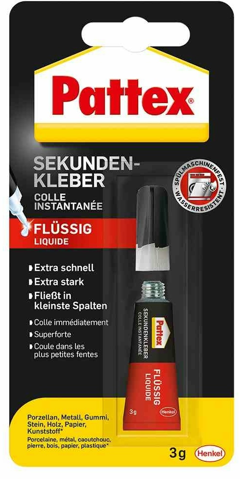 Preisvergleich Produktbild PATTEX PSK3C  Sekundenkleber-Flüssig 10g