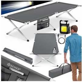 Kesser Campingbett Premium Anthrazit 210 x 72 x 45 cm