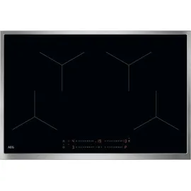 AEG TO84IA0CXB Autarkes Induktionskochfeld, 76,6 cm breit, TouchControl, Hob2Hood, Timer, Edelstahlrahmen