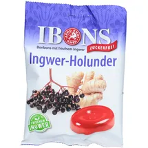 Arno Knof GmbH Ibons Ingwer Holunder O.zucker Tüte Lutschbonbons