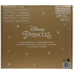 Mattel HPF95 - Disney Princess - Cinderella mit Pferd