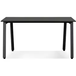 Kadima Design Schreibtisch Mdf-Holz  160x80cm  Homeoffice ergonomisch platzsparend  schwarz  Bürotisch