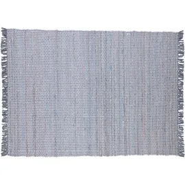 Beliani Teppich grau 160 x 230 cm Kurzflor BESNI