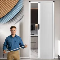 AMUFJJ Falttür Falttüren Innentüren Nach Maß, Schiebetür Falttüren Innentüren Ohne Bohren Für Badezimmer/Dusche/Türrahmen, Falttür Schiebetür