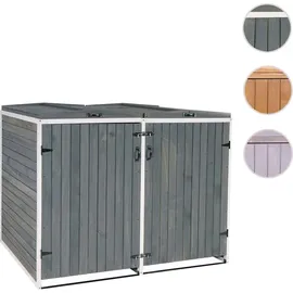MCW Mülltonnenverkleidung H74 126 x 158 x 98 cm grau