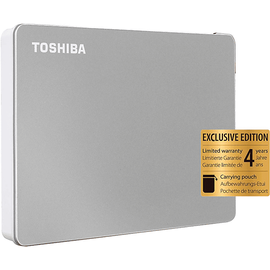 Toshiba Canvio Flex Exklusive Festplatte, 1 TB HDD, 2,5 Zoll, extern, Silver