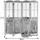 MCW Paravent Grau, Braun,