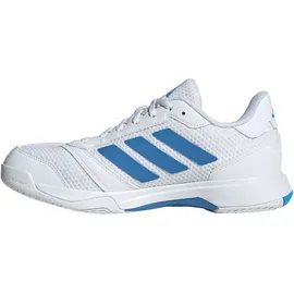 adidas Ligra 8 Indoor Herren Cloud Weiß/Ray Blau/Lucid Aquamarine 42,5